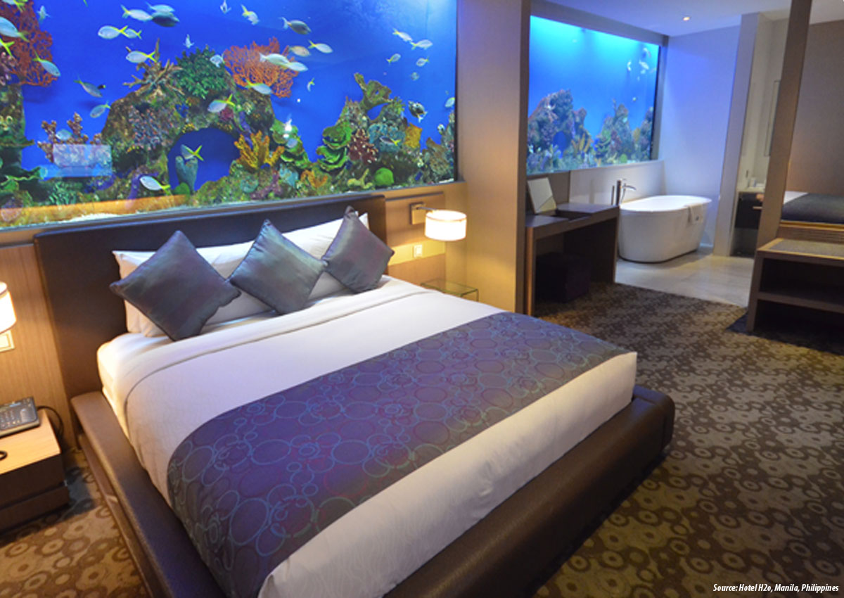 Under the water luxury & custom made aquariums - Hotel H2o