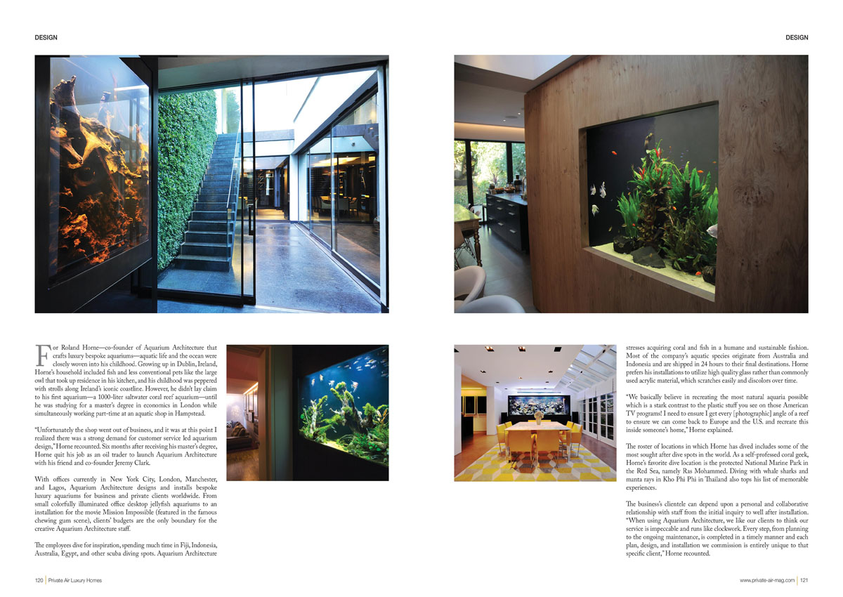 Fresh Look at Designer Aquariums